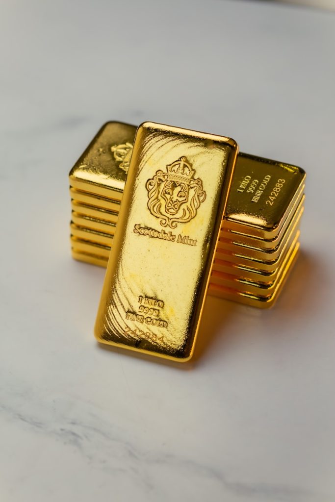 lingotes de oro de inversión con pureza certificada